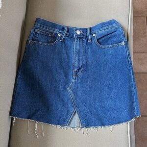 Madewell Rigid Denim A-Line Skirt